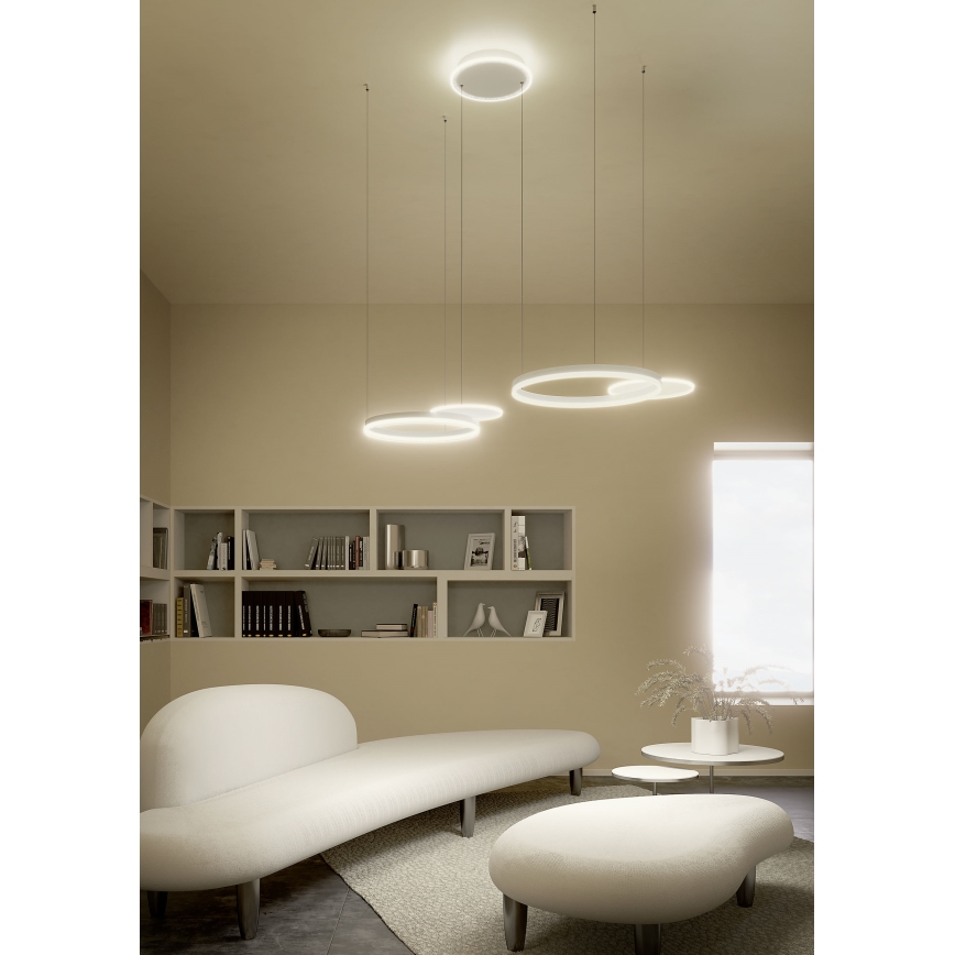 Redo 01-2608 - LED dimbare hanglamp aan kabel SIGUA LED/114W/230V CRI 90 wit