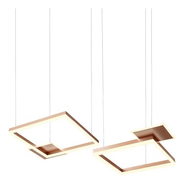 Redo 01-2613 - Dimbare hanglamp aan kabel SIGUA LED/110W/230V CRI 90 bruin