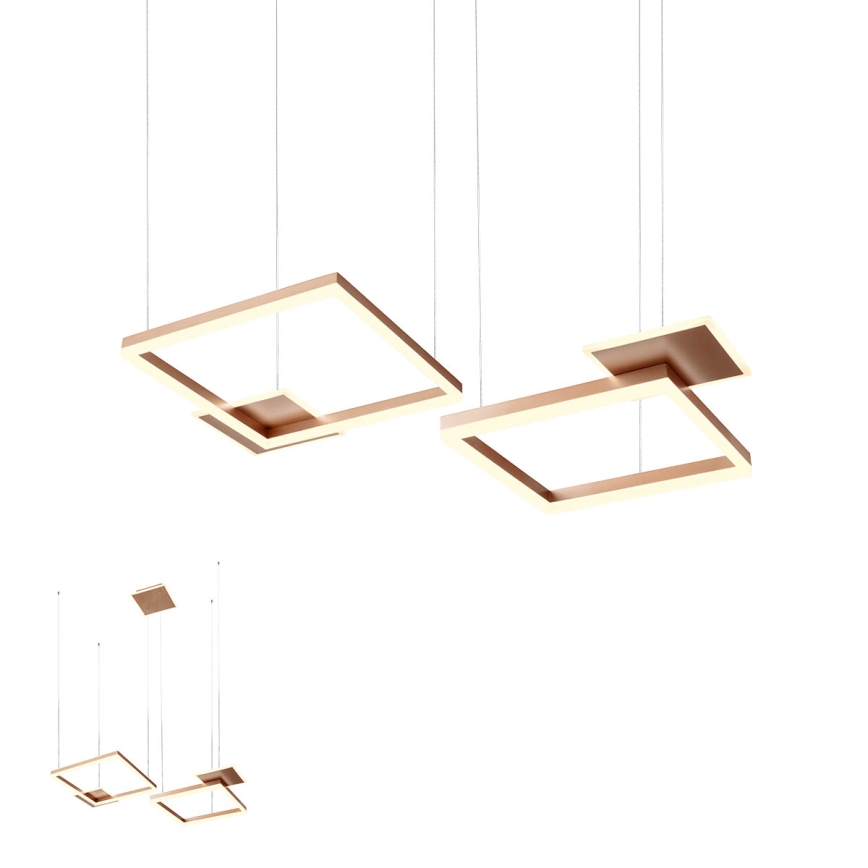 Redo 01-2613 - Dimbare hanglamp aan kabel SIGUA LED/110W/230V CRI 90 bruin