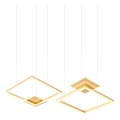 Redo 01-2615 - LED-dimbare hanglamp met kabel SIGUA LED/137W/230V CRI 90 goudkleurig