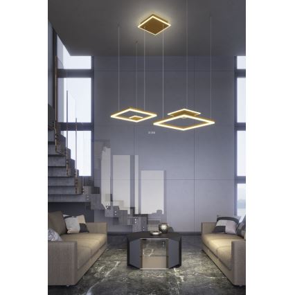 Redo 01-2615 - LED-dimbare hanglamp met kabel SIGUA LED/137W/230V CRI 90 goudkleurig