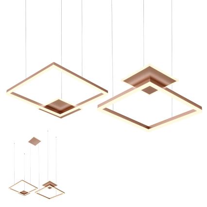 Redo 01-2616 - SIGUA dimbare LED-hanglamp aan kabel LED/137W/230V CRI 90 bruin