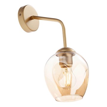 Redo 01-2617 - Wandlamp PIERCE 1xE27/42W/230V goud/gerookt