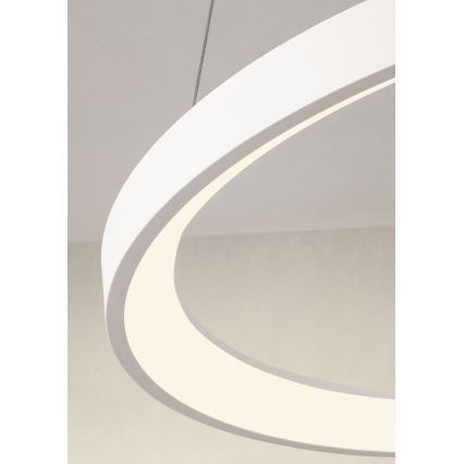 Redo 01-2675 - Dimbare LED-hanglamp aan kabel ICONIC LED/60W/230V Ø 78 cm wit