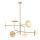 Redo 01-2733 - Hanglamp met vaste pendel PLATO 6xG9/10W/230V goud