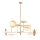 Redo 01-2735 - Kroonluchter met stang PLATO 8xG9/10W/230V goudkleurig