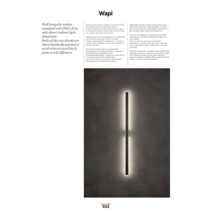 Redo 01-2770 - LED-wandlamp WAPI LED/30W/230V 119 cm wit