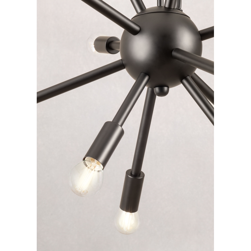 Redo 01-2934 - Suspension sur câble STELLAR 12xE14/25W/230V noire