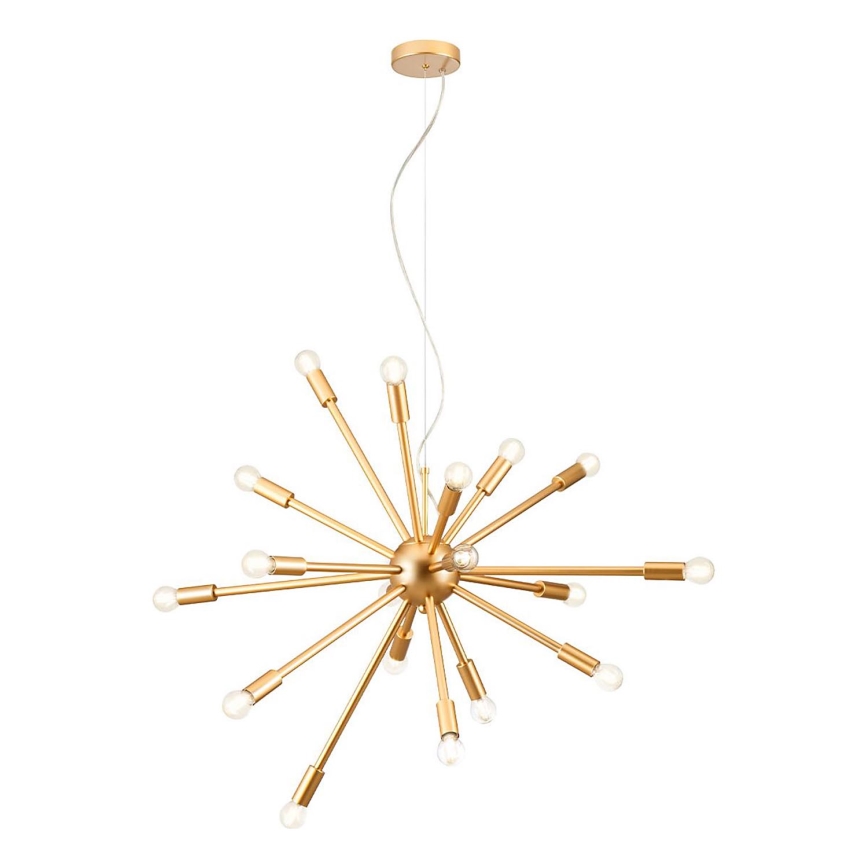 Redo 01-2935 - Kroonluchter aan kabel STELLAR 18xE14/25W/230V goudkleurig