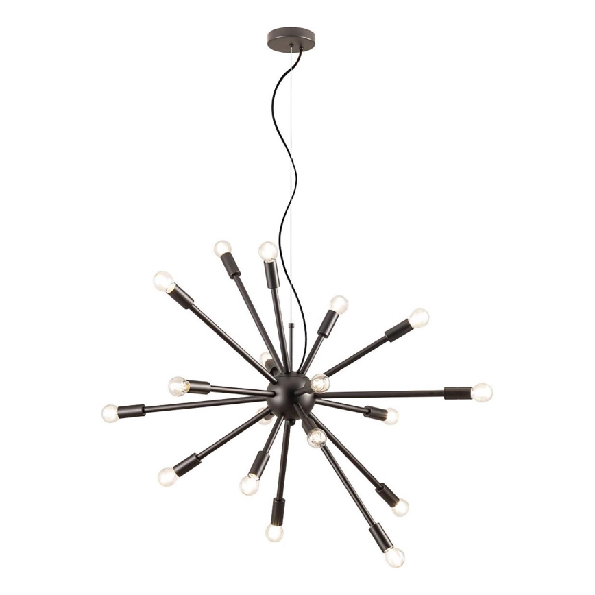 Redo 01-2936 - Hanglamp aan een koord STELLAR 18xE14/25W/230V zwart