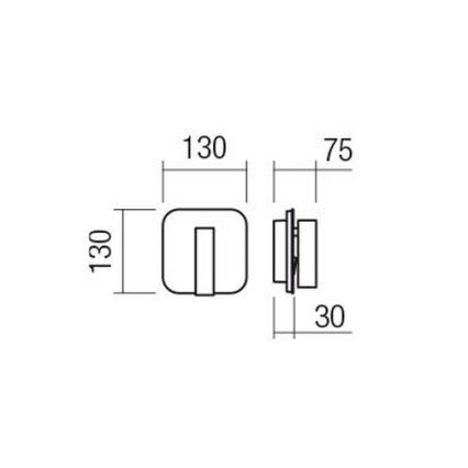 Redo 01-2977 - Applique murale LED QUDA LED/6W/230V + LED/3W 3000K CRI 90, dorée