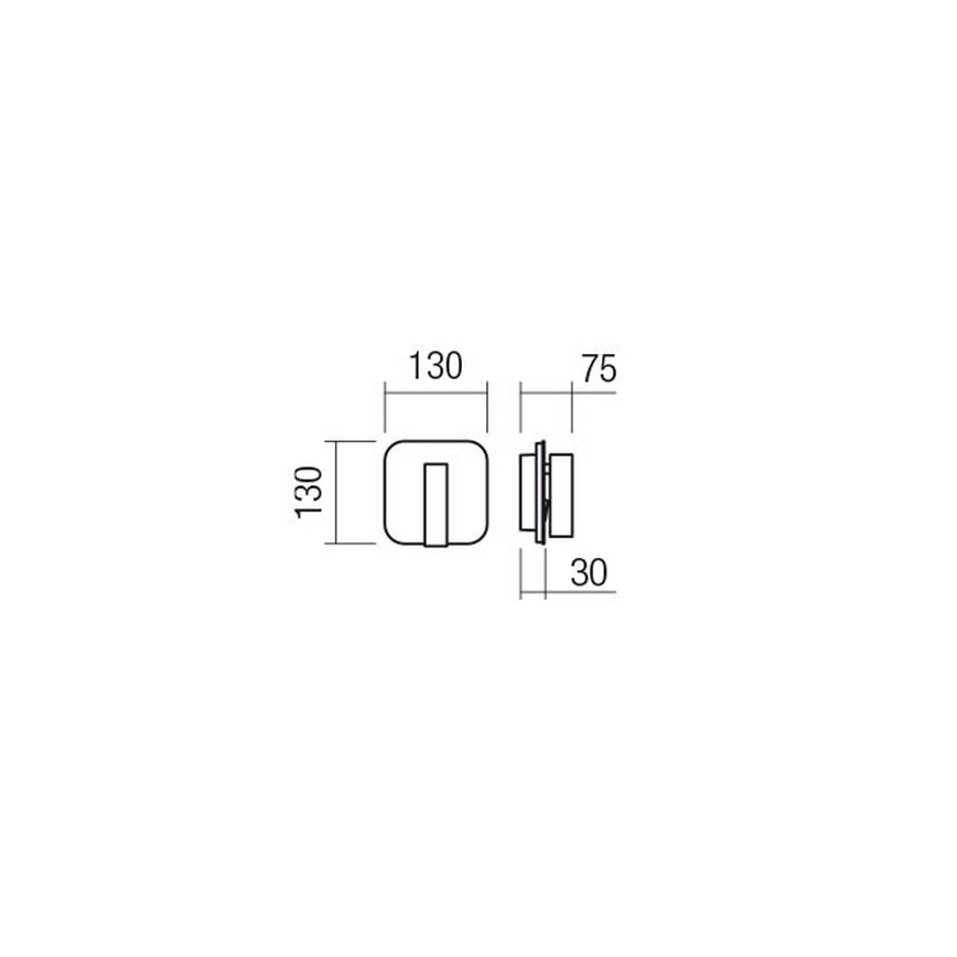 Redo 01-2978 - Applique murale LED QUDA LED/6W/230V + LED/3W 3000K IRC 90 chrome mat