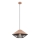 Redo 01-3005 - Hanglamp met kabel GRILL 1xE27/42W/230V Ø 39,6 cm zwart/bruin