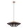 Redo 01-3009 - Hanglamp met kabel GRILL 1xE27/42W/230V Ø 49,5 cm zwart/bruin
