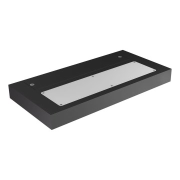 Redo 01-3016 - LED wandarmatuur LAMINA 2xLED/15W/230V CRI 90 zwart