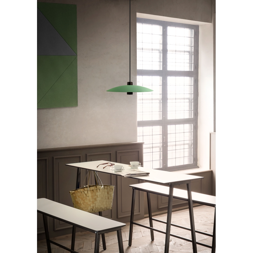 Redo 01-3019 - LED-kroonluchter aan kabel LARS LED/14W/230V + LED/10W pr. 60 cm CRI 90 groen