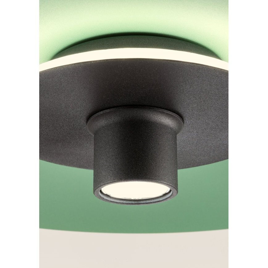 Redo 01-3019 - Suspension LED sur câble LARS LED/14W/230V + LED/10W Ø 60 cm CRI 90 vert