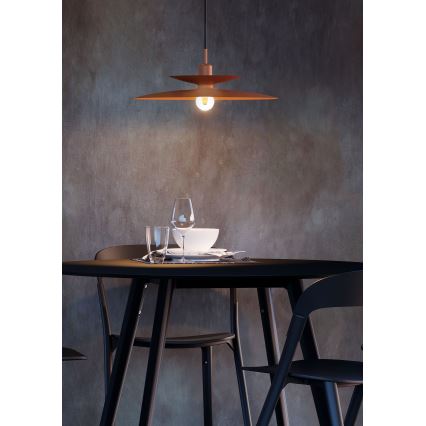 Redo 01-3049 - Hanglamp met kabel GUNNAR 1xE27/42W/230V Ø 50 cm oranje