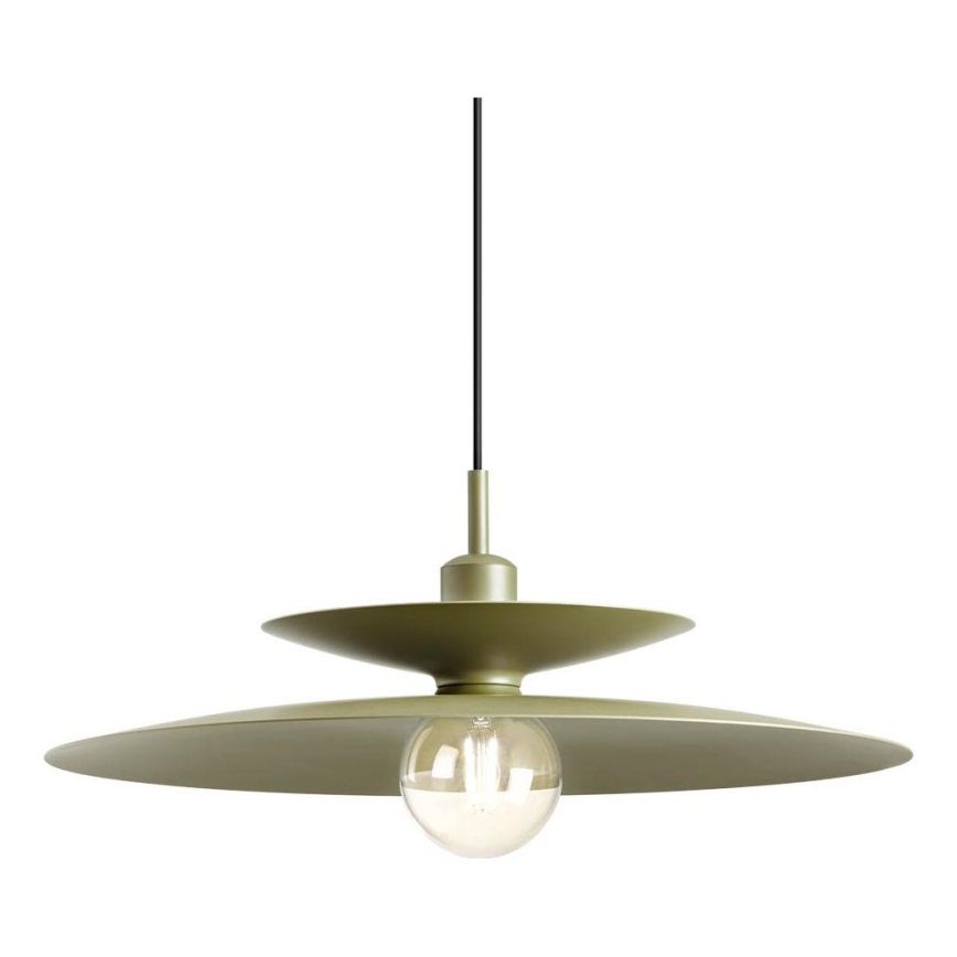 Redo 01-3050 - Pendellamp aan kabel GUNNAR 1xE27/42W/230V Ø 50 cm groen