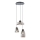 Redo 01-3197 - Hanglamp aan een koord LUKE 3xE27/42W/230V diameter 46 cm zwart