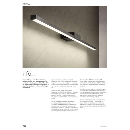 Redo 01-3275 - ASTON LED-verlichting voor badkamerspiegel 24W/230V 3000/4000K 120 cm CRI 90 IP44 glanzend chroom