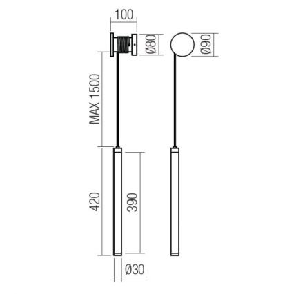 Redo 01-3301 - Dimbare LED-wandlamp SWING LED/9W/230V 3000/4000K CRI 90 wit