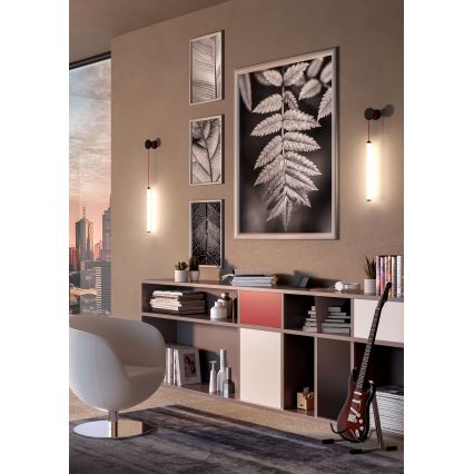 Redo 01-3304 - Dimbare LED-wandlamp SWING LED/16W/230V 3000/4000K CRI 90 zwart