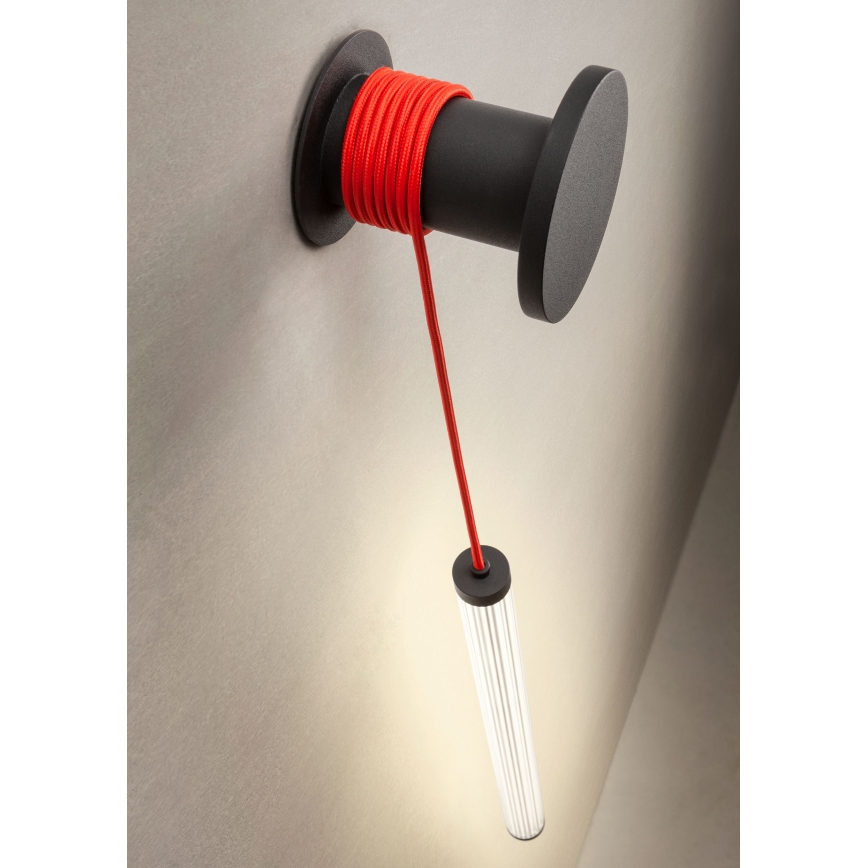 Redo 01-3304 - Dimbare LED-wandlamp SWING LED/16W/230V 3000/4000K CRI 90 zwart