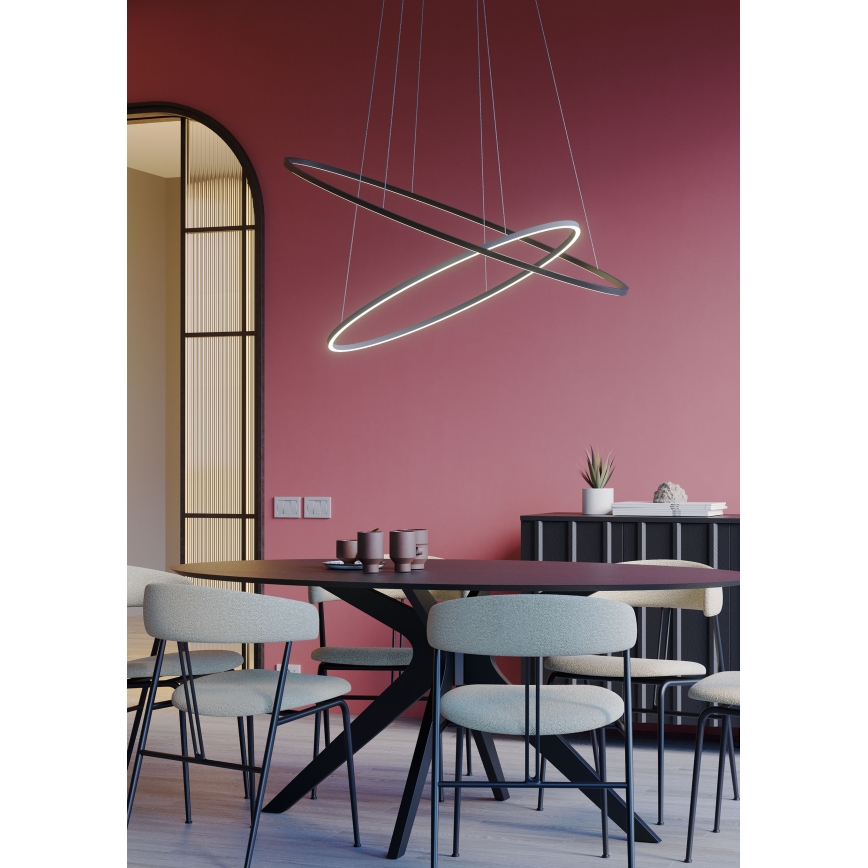 Redo 01-3339 - Suspension LED dimmable sur câble LEO LED/48W/230V 3000/4000K CRI 90 noir