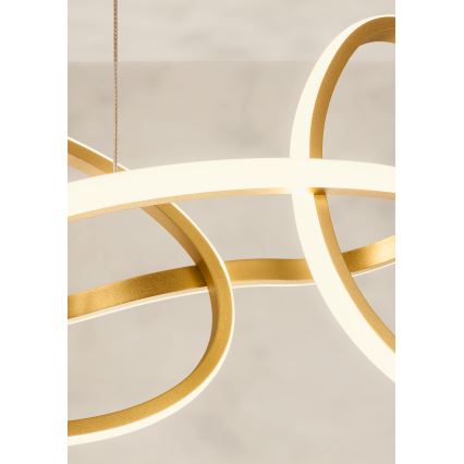 Redo 01-3392 - Dimbare LED-kroonluchter aan kabel BIAS LED/120W/230V 3000/4500/6500K CRI 90 goudkleurig