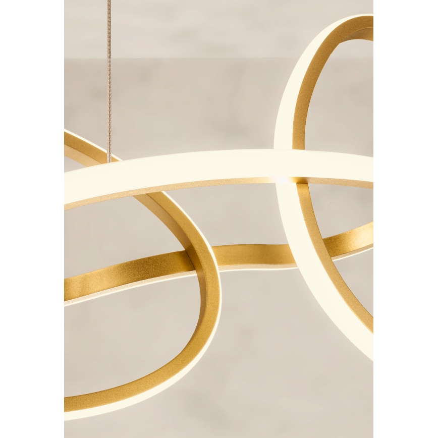 Redo 01-3392 - Dimbare LED-kroonluchter aan kabel BIAS LED/120W/230V 3000/4500/6500K CRI 90 goudkleurig