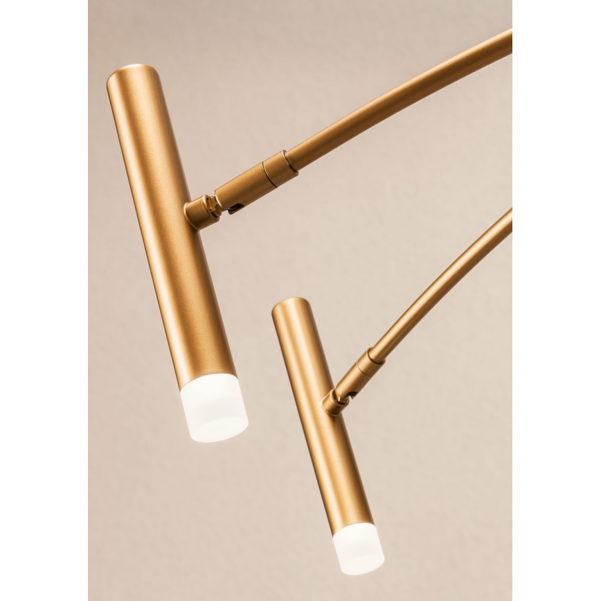 Redo 01-3448 - Dimbare RAYEN LED-kroonluchter op staaf LED/60W/230V CRI 90, goudkleurig