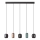 Redo 01-3481 - Suspension filaire BOOM 5xGU10/10W/230V noir/vert/marron
