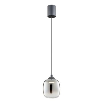 Redo 01-3486 - Suspension LED sur câble KHADI LED/6W/230V CRI 90 Ø 12 cm noir/fumé