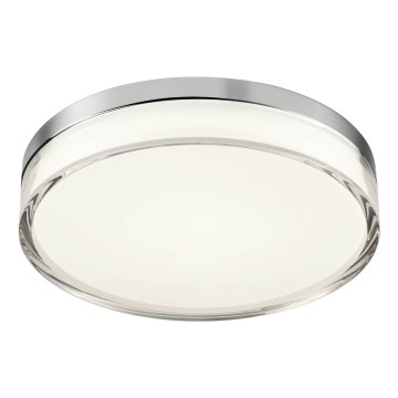 Redo 01-3728 - LED Badkamer plafondlamp FRISBI LED/18W/230V diameter 28 cm CRI 90 3000/4000K IP44 glanzend chroom