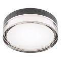 Redo 01-3733 - LED Badkamer plafondlamp FRISBI LED/8W/230V diameter 15 cm CRI 90 IP44 zwart