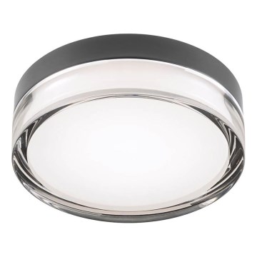 Redo 01-3733 - LED Badkamer plafondlamp FRISBI LED/8W/230V diameter 15 cm CRI 90 IP44 zwart