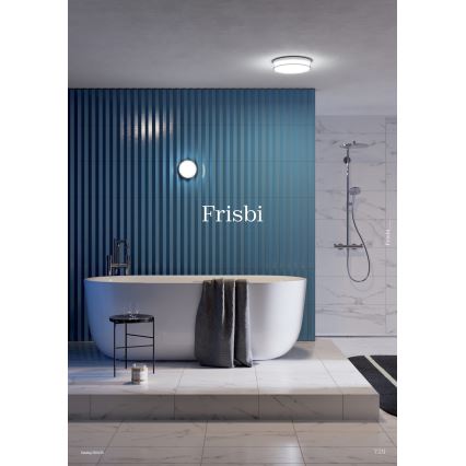 Redo 01-3733 - LED Badkamer plafondlamp FRISBI LED/8W/230V diameter 15 cm CRI 90 IP44 zwart