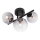 Redo 01-3988 - Bevestigde hanglamp ASTRA 3xG9/8W/230V zwart