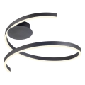 Redo 01-4012 - LED dimbare plafondlamp SCROLL LED/38W/230V 3000K/4000K/6000K CRI 90 Ø 60 cm zwart