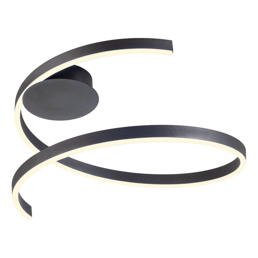 Redo 01-4012 - LED dimbare plafondlamp SCROLL LED/38W/230V 3000K/4000K/6000K CRI 90 Ø 60 cm zwart
