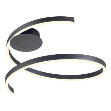 Redo 01-4012 - Plafonnier LED dimmable SCROLL, 38 W, 230 V, 3000K/4000K/6000K, IRC 90, Ø 60 cm, noir