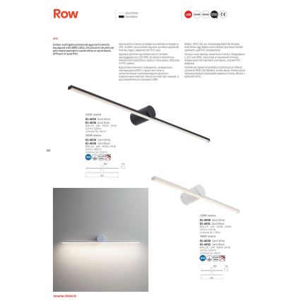 Redo 01-4034 - Éclairage de miroir salle de bain ROW LED/18W/230V 90 cm IP44 blanc