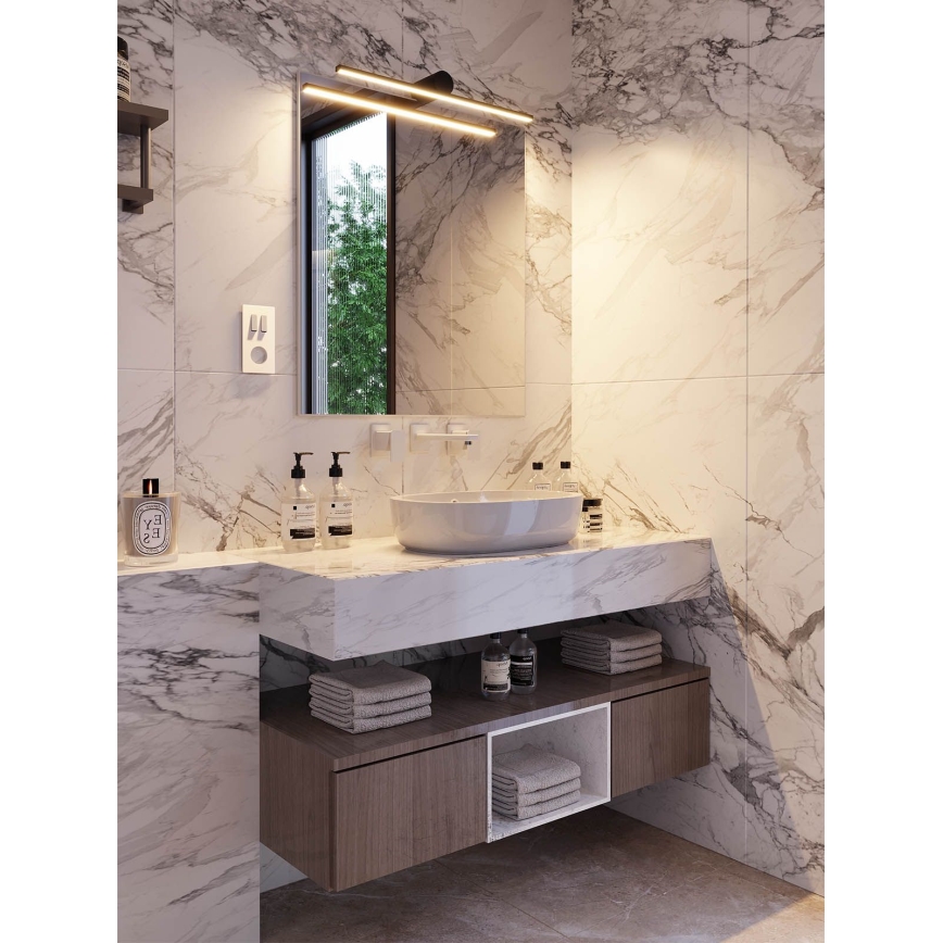 Redo 01-4036 - Éclairage de miroir salle de bain ROW LED/18W/230V 90 cm IP44 noir