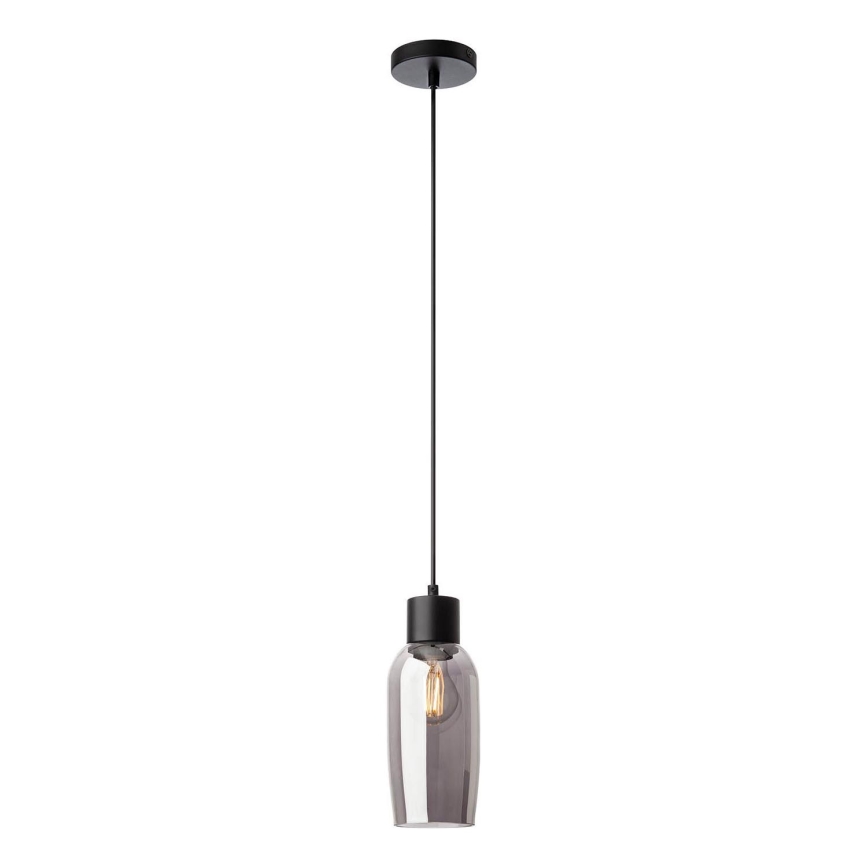 Redo 01-4044 - Hanglamp aan een koord ATLANTIS 1xE27/42W/230V diameter 11 cm zwart