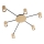 Redo 01-4051 - Spot NOA 6xGU10/10W/230V goud