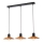 Redo 01-4056 - Hanglamp aan een koord FRESNO 3xE27/42W/230V