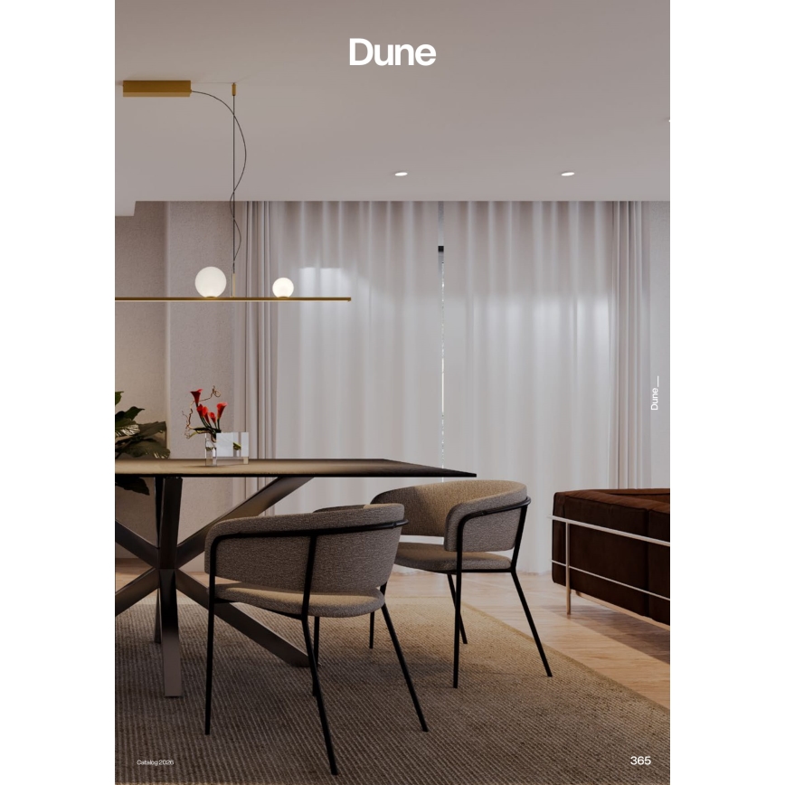 Redo 01-4301 - Dimbare LED-hanglamp aan kabel DUNE LED/48W/230V 3000K CRI 90 wit/goud