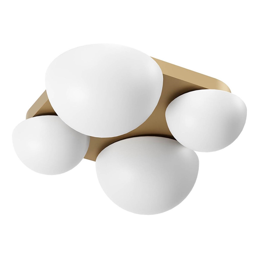 Redo 01-4332 - LED plafondlamp LUMIEN 4xLED/26W/230V 2700/3000K CRI 90 wit/goud