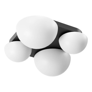 Redo 01-4333 - LED plafondlamp LUMIEN 4xLED/26W/230V 2700/3000K CRI 90 wit/zwart